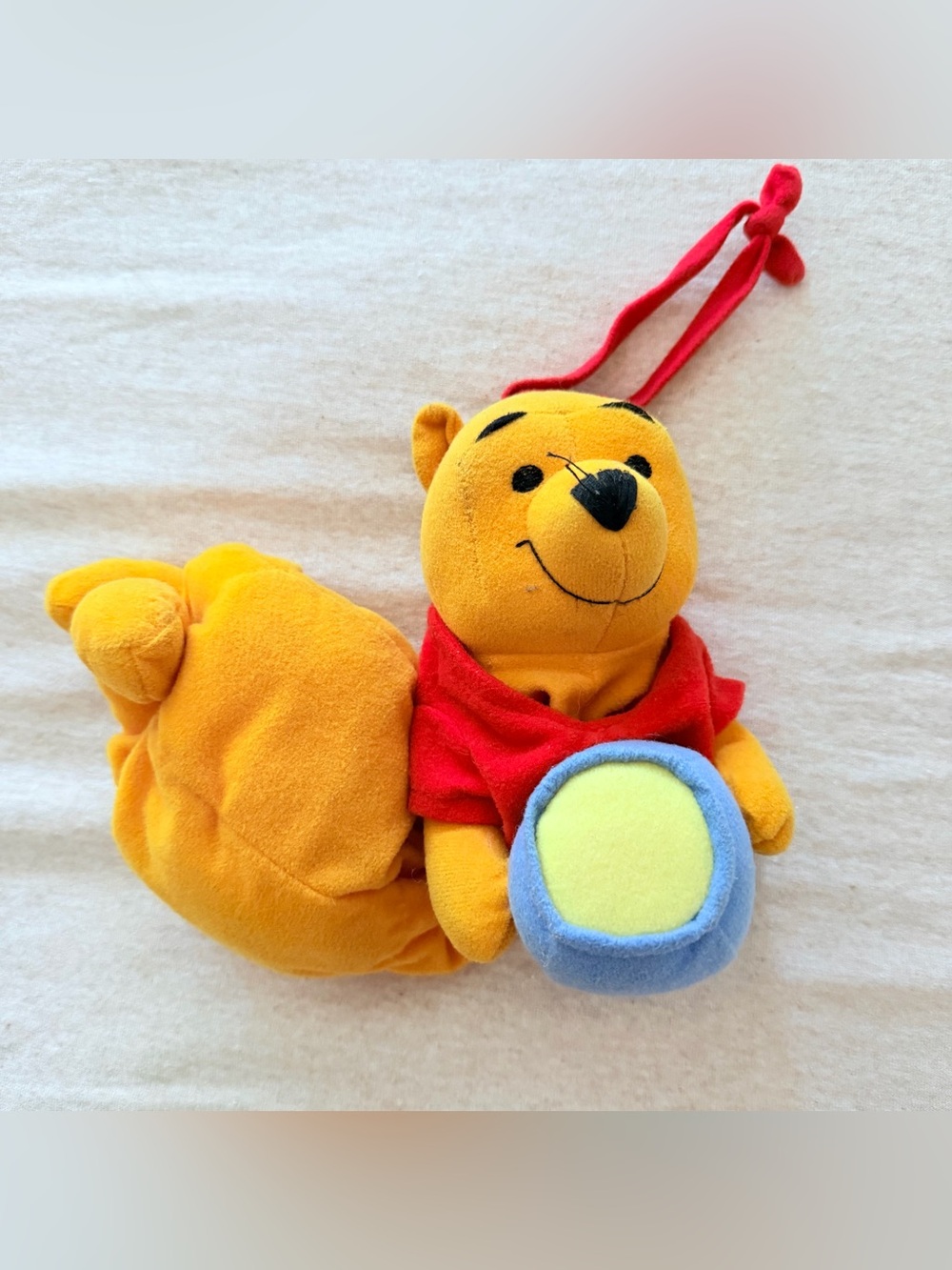 late 1990s Disney Baby Winnie the Pooh "Hug-Along" or musical pull-string plush